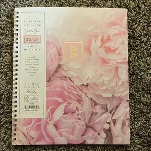 Blue Sky Pink Floral Planner